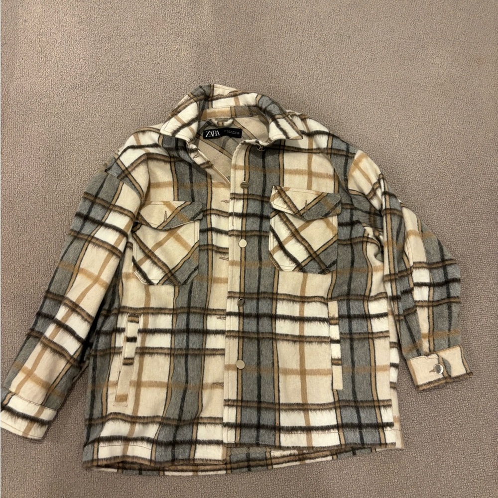 Zara flannel jacket